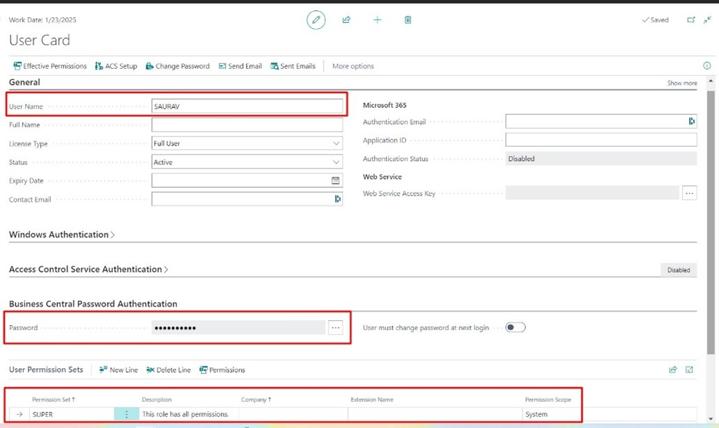 • NavUserPassword: نیازمند تنظیم یک حساب اختصاصی و ثبت اطلاعات احراز هویت در فایل کانفیگ